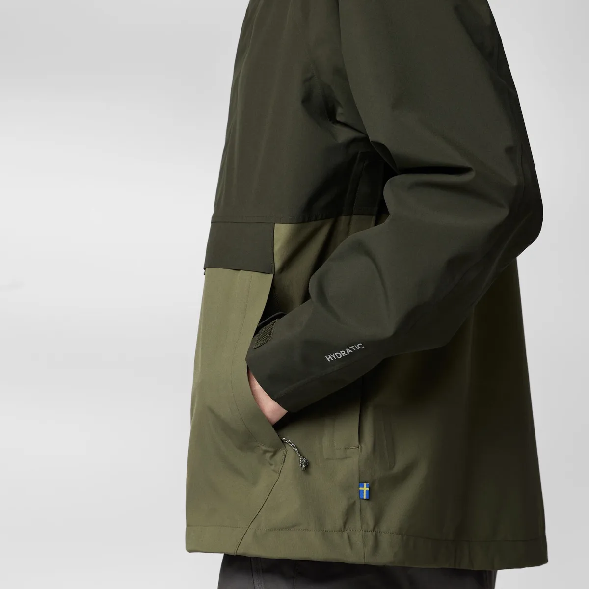 Fjällräven Men's Vardag Hydratic Anorak Dark Navy-Flame Orange