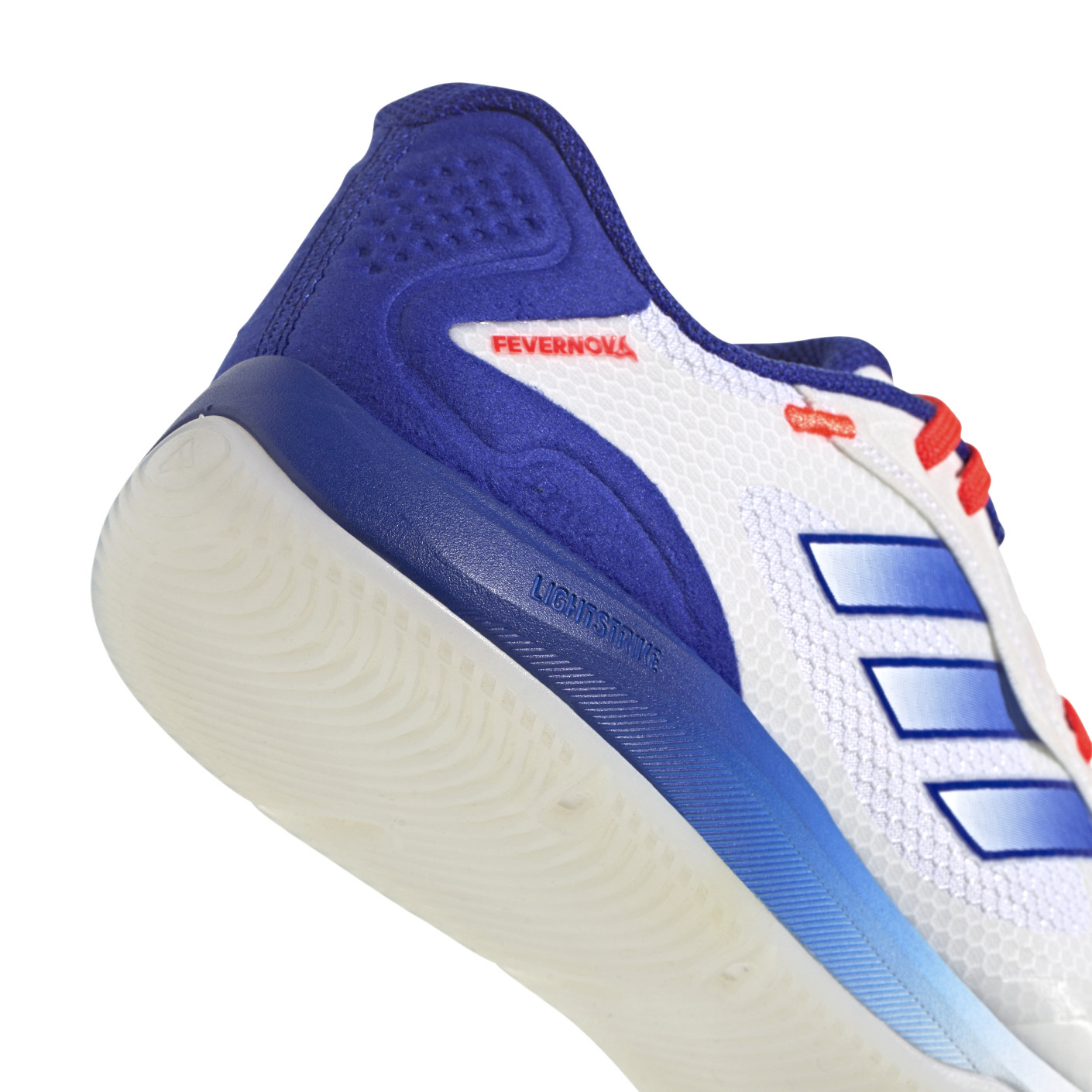 Adidas Fevernova Court Zaalvoetbalschoenen (IN) Wit Blauw Rood