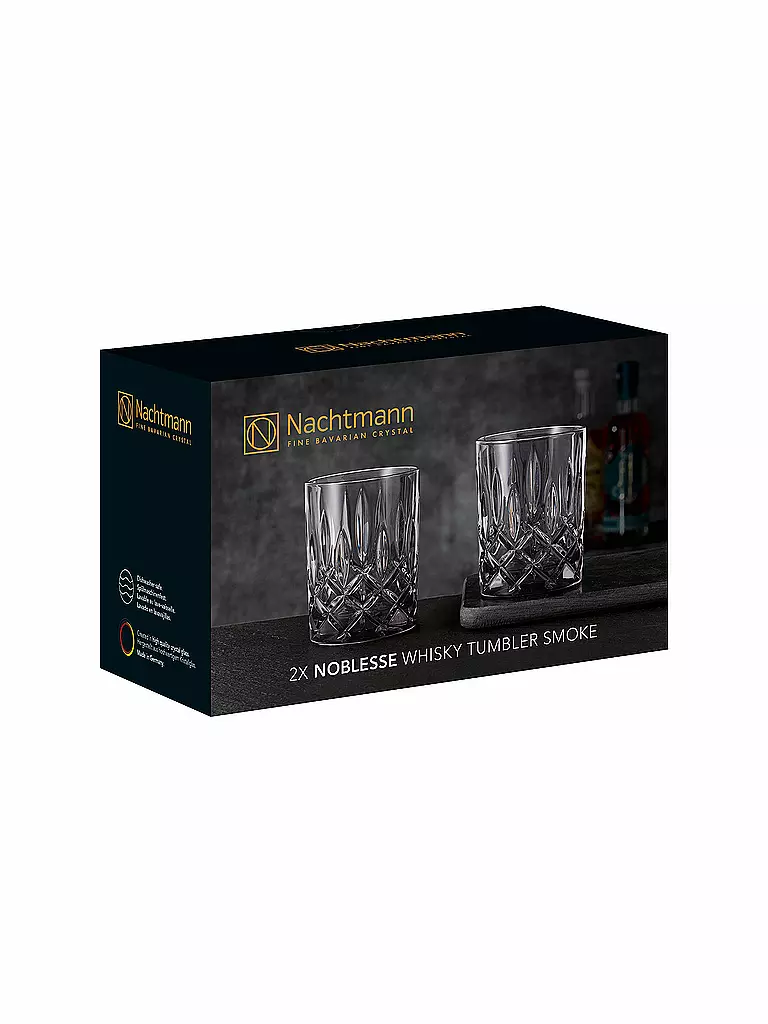 NACHTMANN Whiskeyglas 2er Set Noblesse 295ml grau
