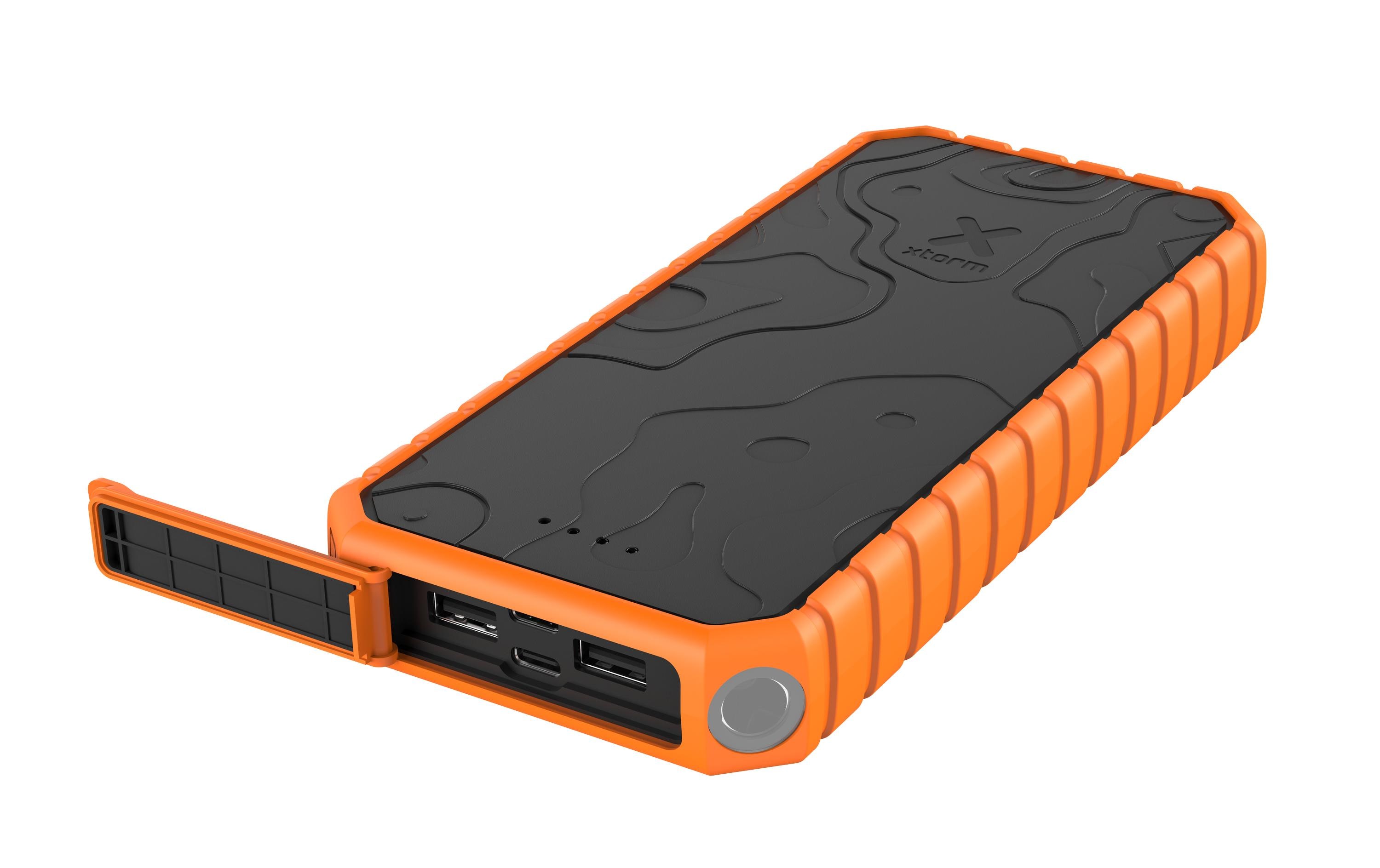 Powerbank XR202 20000 mAhMobiler, schnellladefähiger Zusatzakku mit vier USB-Ladebuchsen