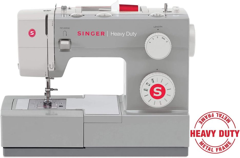 Máquina de costura Singer 4411 Heavy Duty, cinza