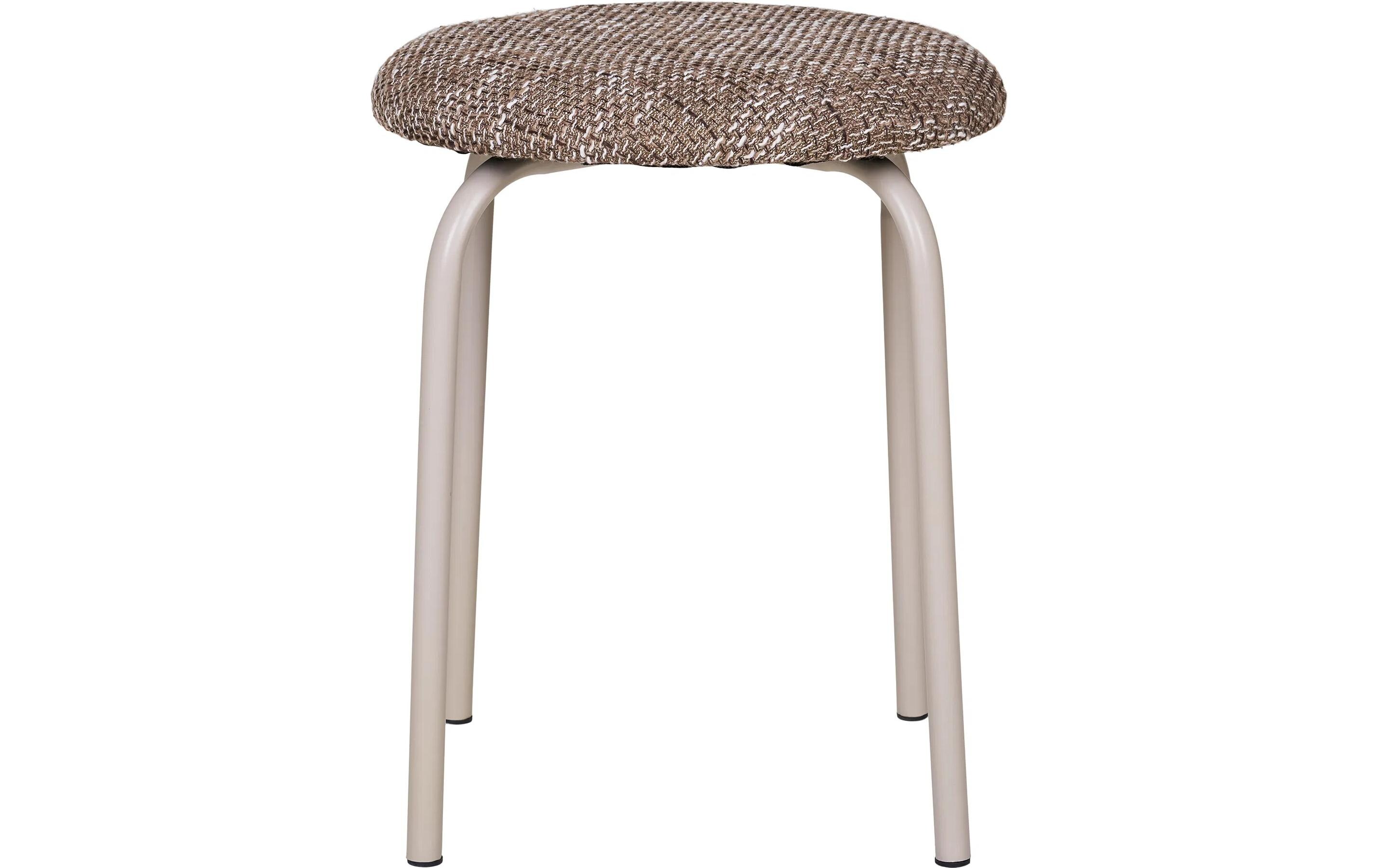 Hocker Asmara Stahl, BraunSitzhocker