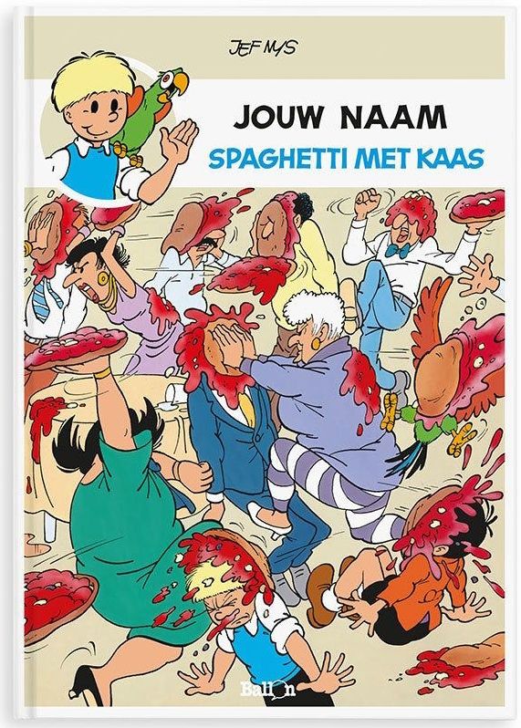Persoonlijk stripboek - Jommeke 'Spaghetti Met Kaas' (Softcover)