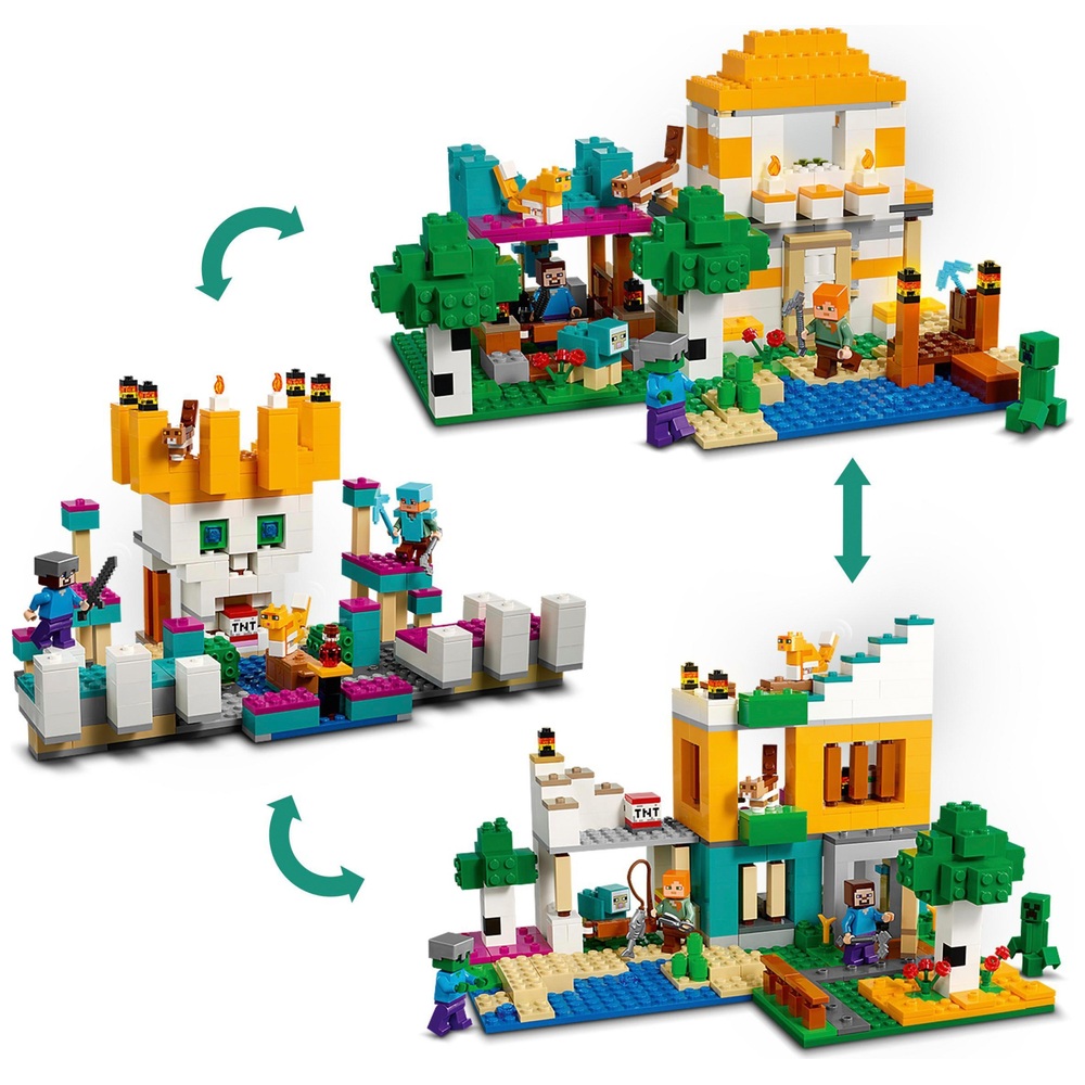 LEGO Minecraft 21249 Die Bastelbox 4.0 2-in-1 Bauset