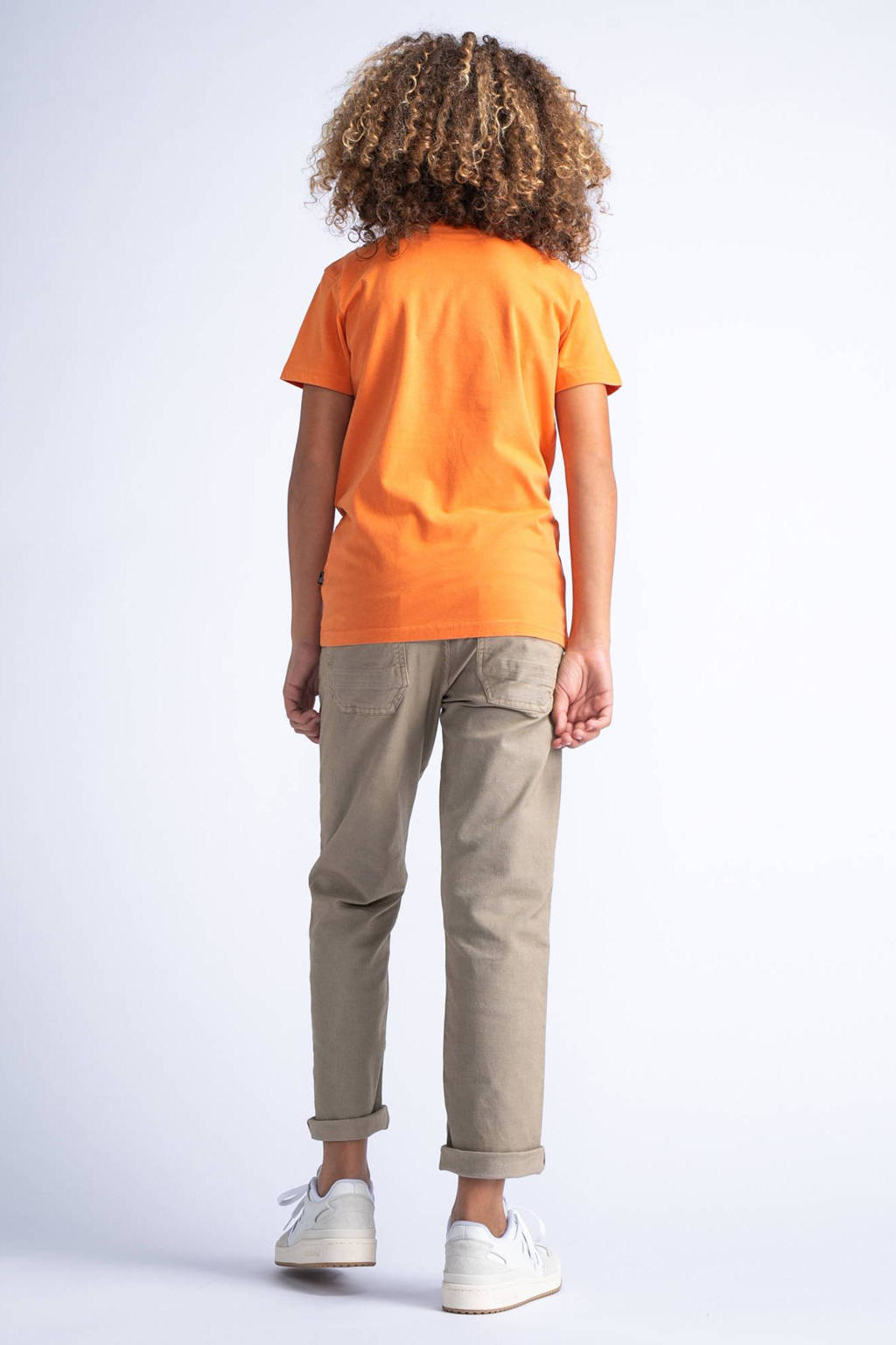 Petrol Industries T-shirt met logo oranje