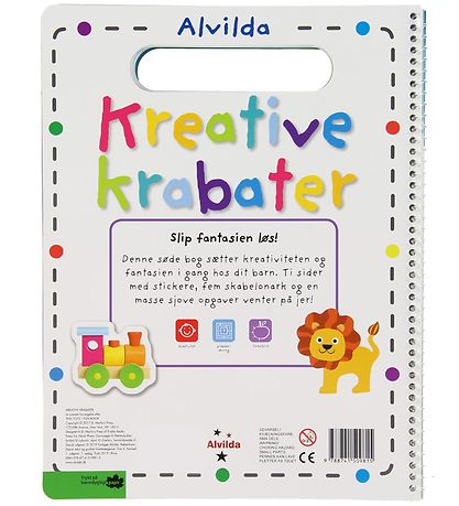 Alvilda Aktivitätsbuch m. Stickers - Kreative Krabater - Dänisch