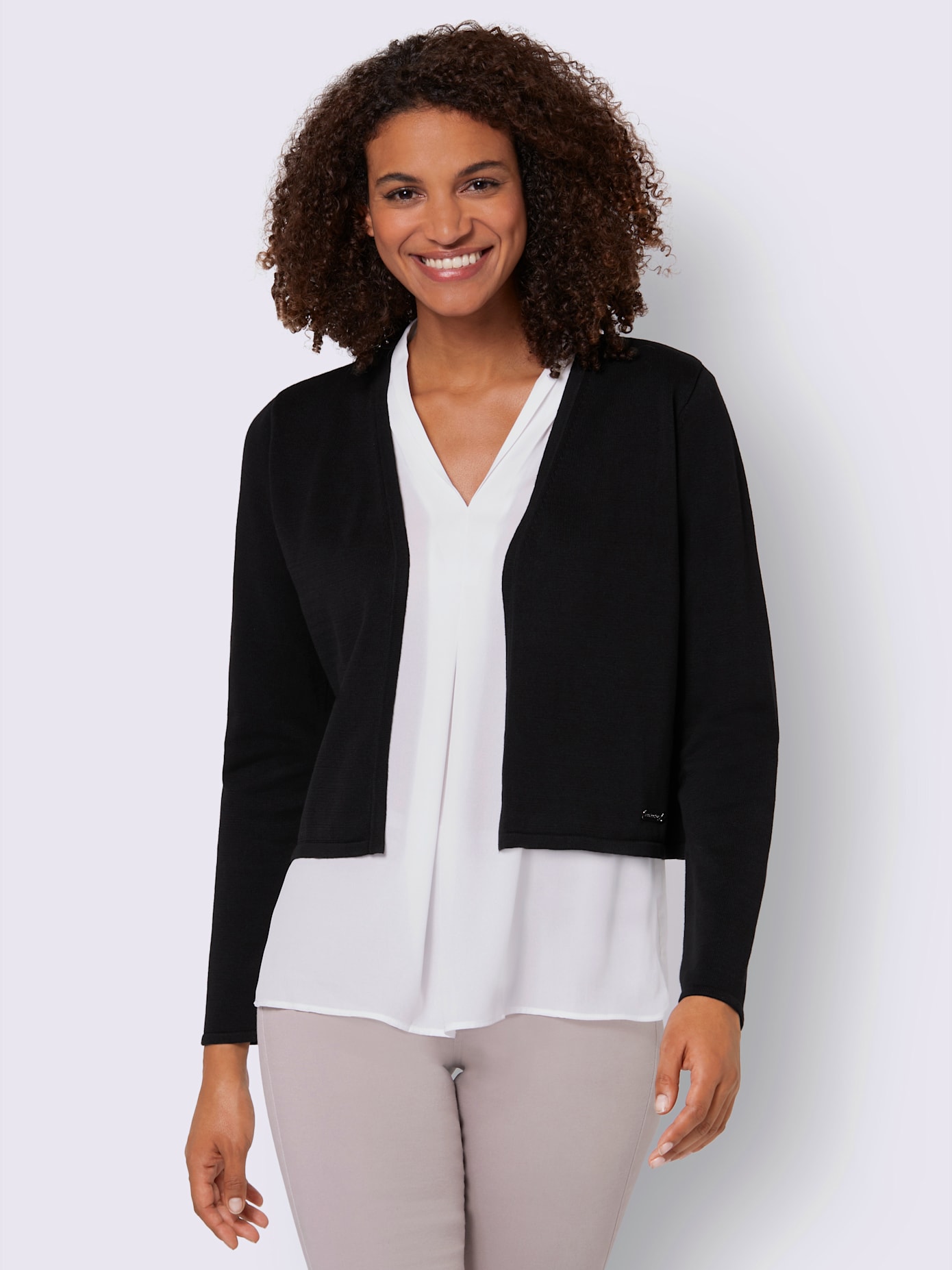 Boléro en tricot pur coton
