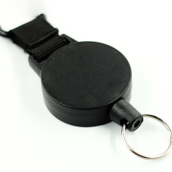 INF Uttrekkbar jojo-nøkkelring Sort  55 cm