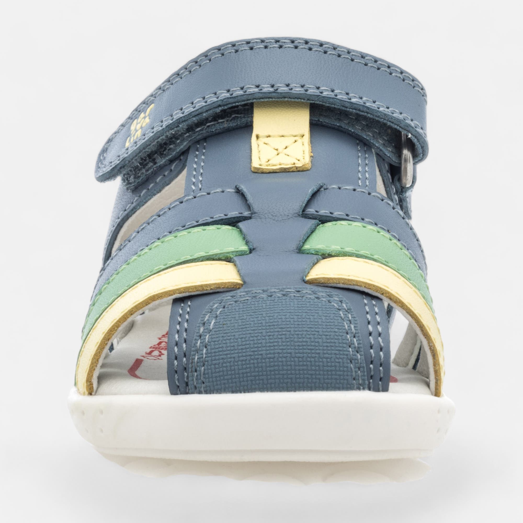 Sandales Bébé garçon en cuir bleu