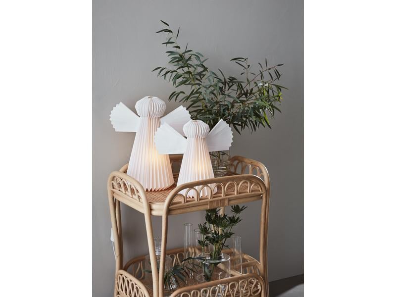 Markslöjd Tischdeko Papierengel, E14, 6W, 30 cm, Weiss Tischlampe