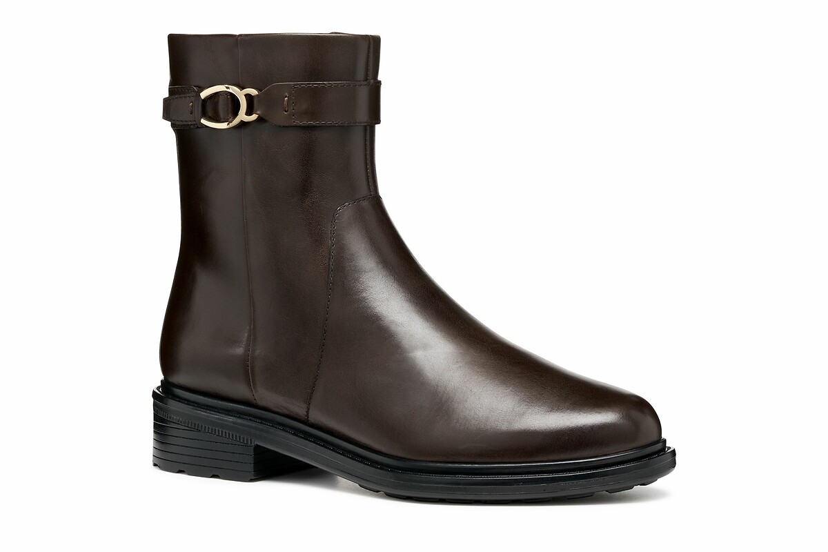 GEOX<br>Botas respiráveis em couro Walk Pleasure