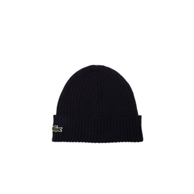 Bonnet homme en laine peignée côtelée LACOSTE