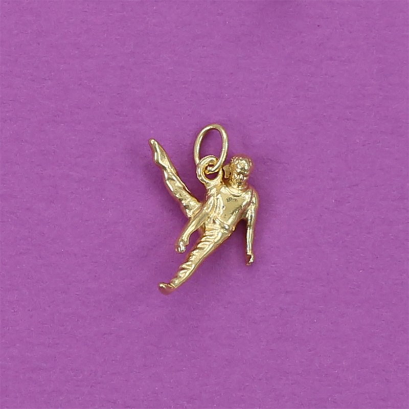 Pendentif GAM gymnaste au sol - Plaqué or