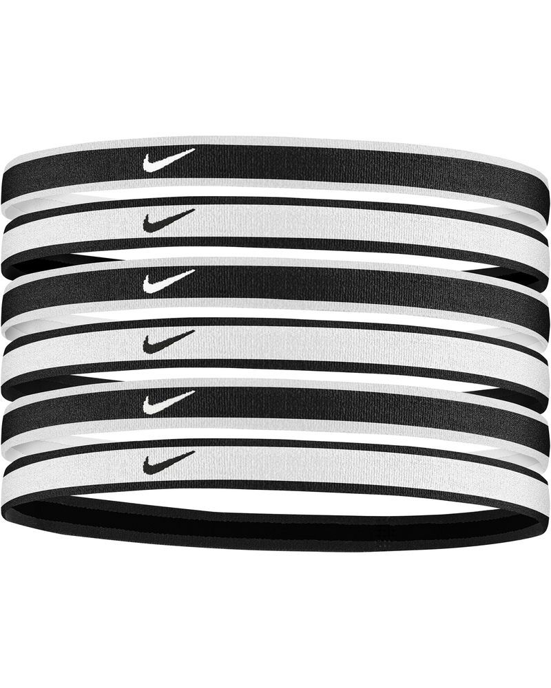 Lot de 6 bandeaux Nike Swoosh Blanc