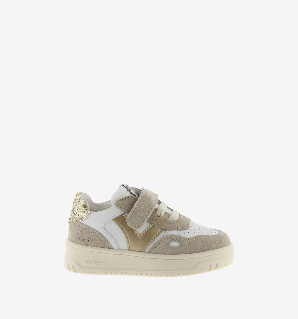 SEUL BRIDE CUIR FENDU & GLITTERPLATINO