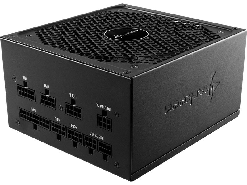 Sharkoon Netzteil SilentStorm Cool Zero 650 W Vollmodulares Netzteil mit 135-Millimeter-Lüfter