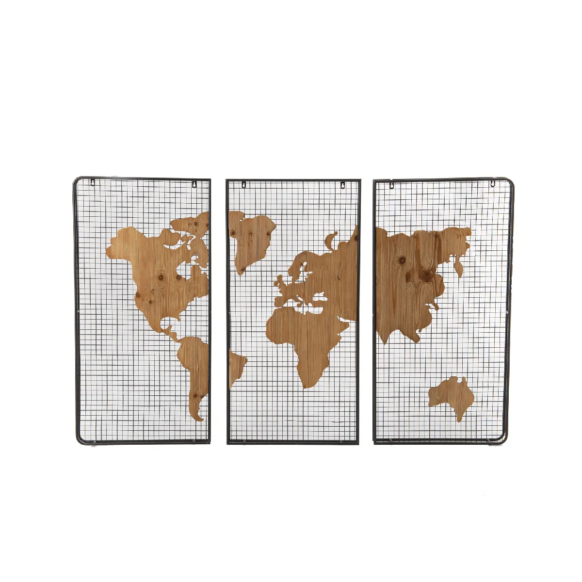 MES Déco murale grillagée Mappemonde