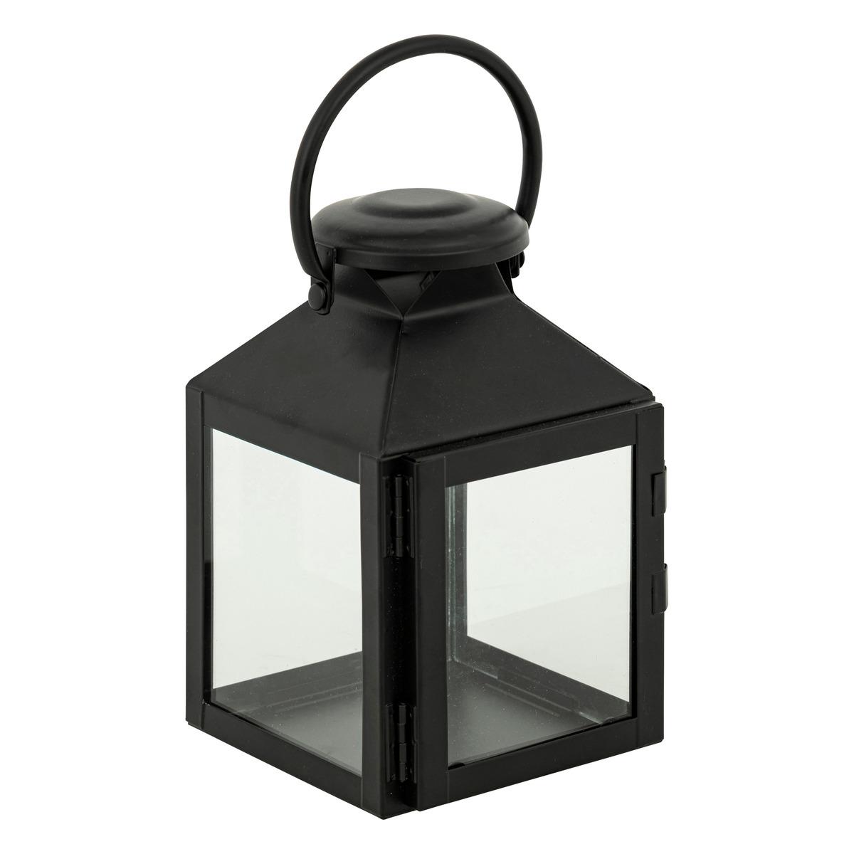 LANTERNE METAL WINY NOIR H.17CM