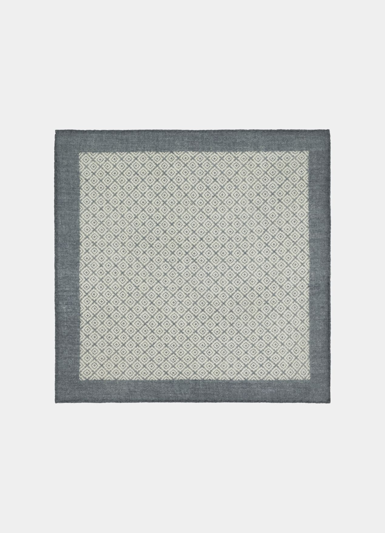 Pochette gris clair motif graphique