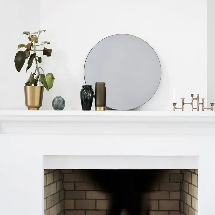 House Doctor Miroir rond 50 cm | Gris