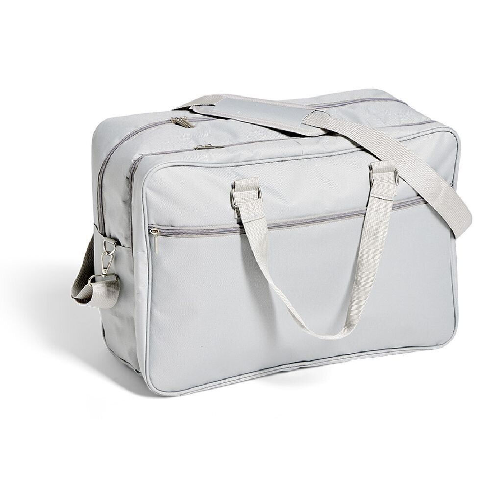 Sac cabine multi-compartiments polyester gris 45x21xH32cm