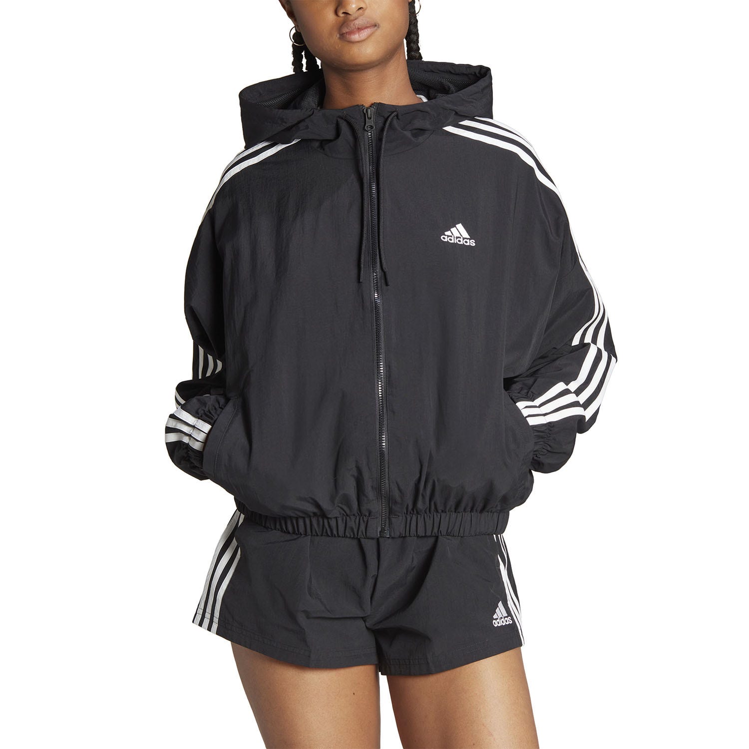 adidas  Essentials 3-Stripes Woven Windbreaker