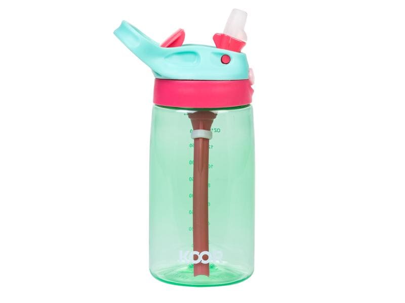 KOOR Trinkflasche Bambini Verde 450 ml Flasche aus Kunststoff für die Kleinen