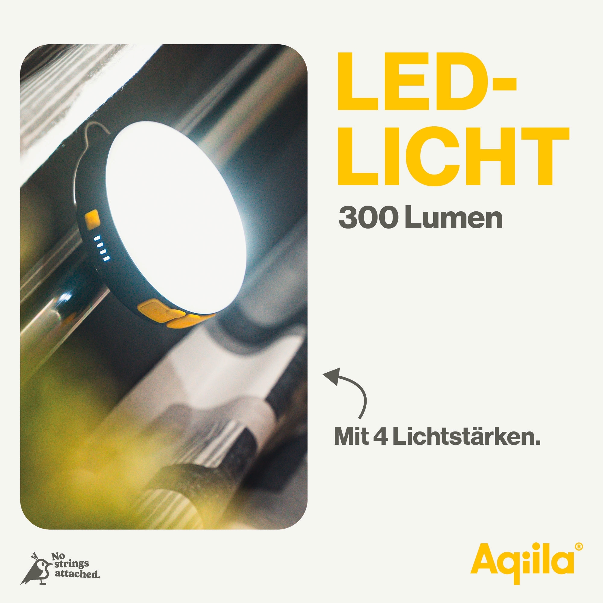 Aqiila Lightbird BL10 Powerbank Lampe 20 W schwarz 10000 mAh