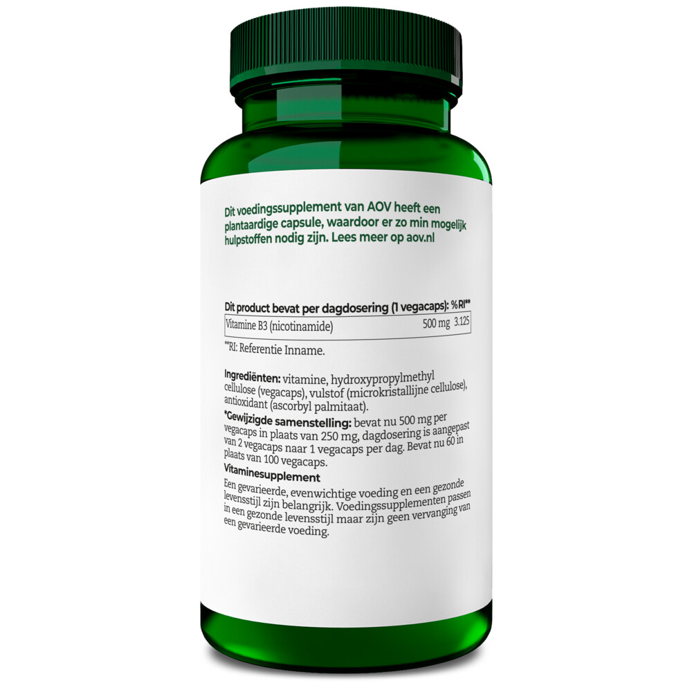 2x AOV 211 Nicotinamide (500 mg)60 vegacapsules