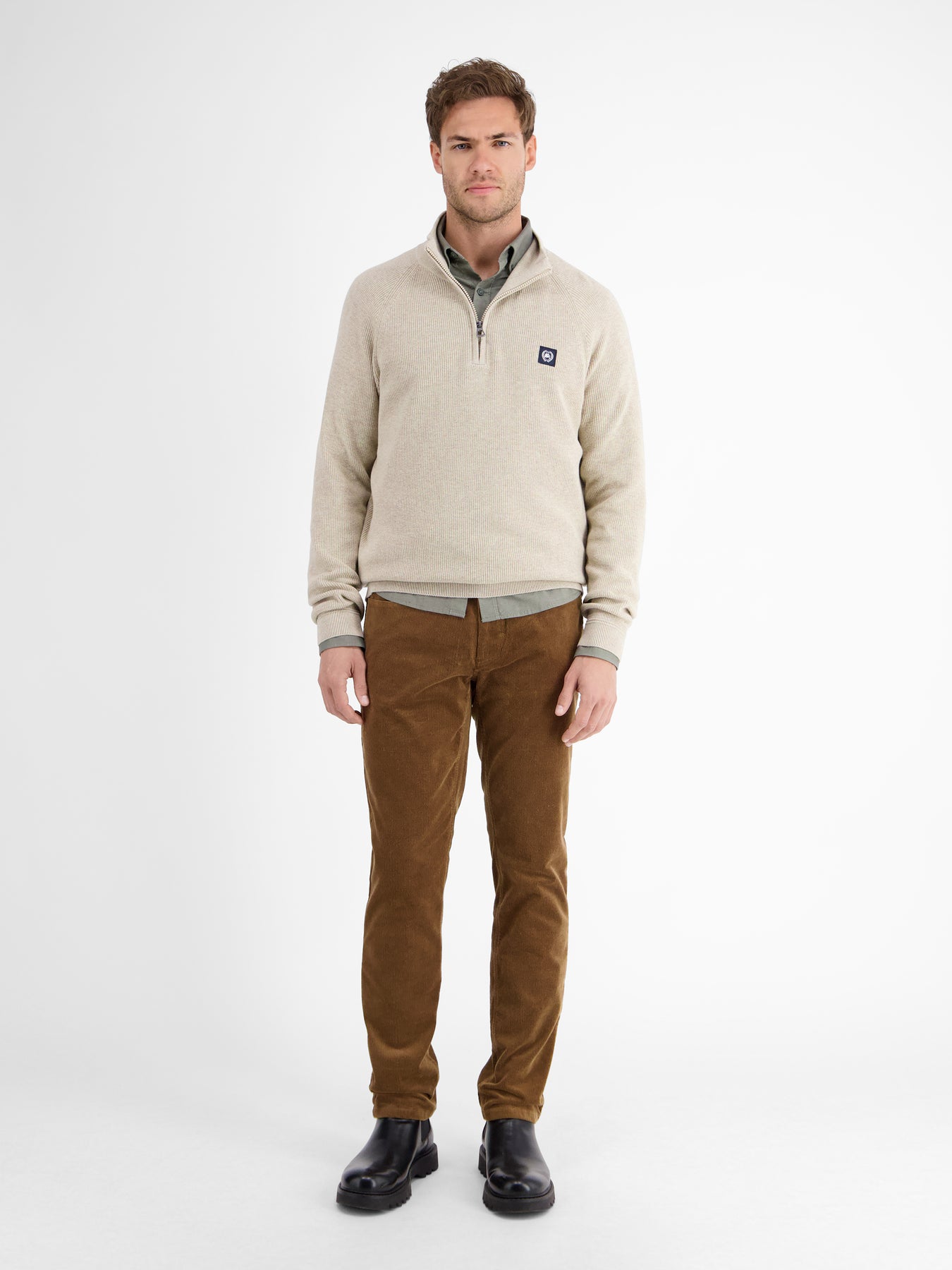 Cordhose, SLIM FIT, modisch und lässig