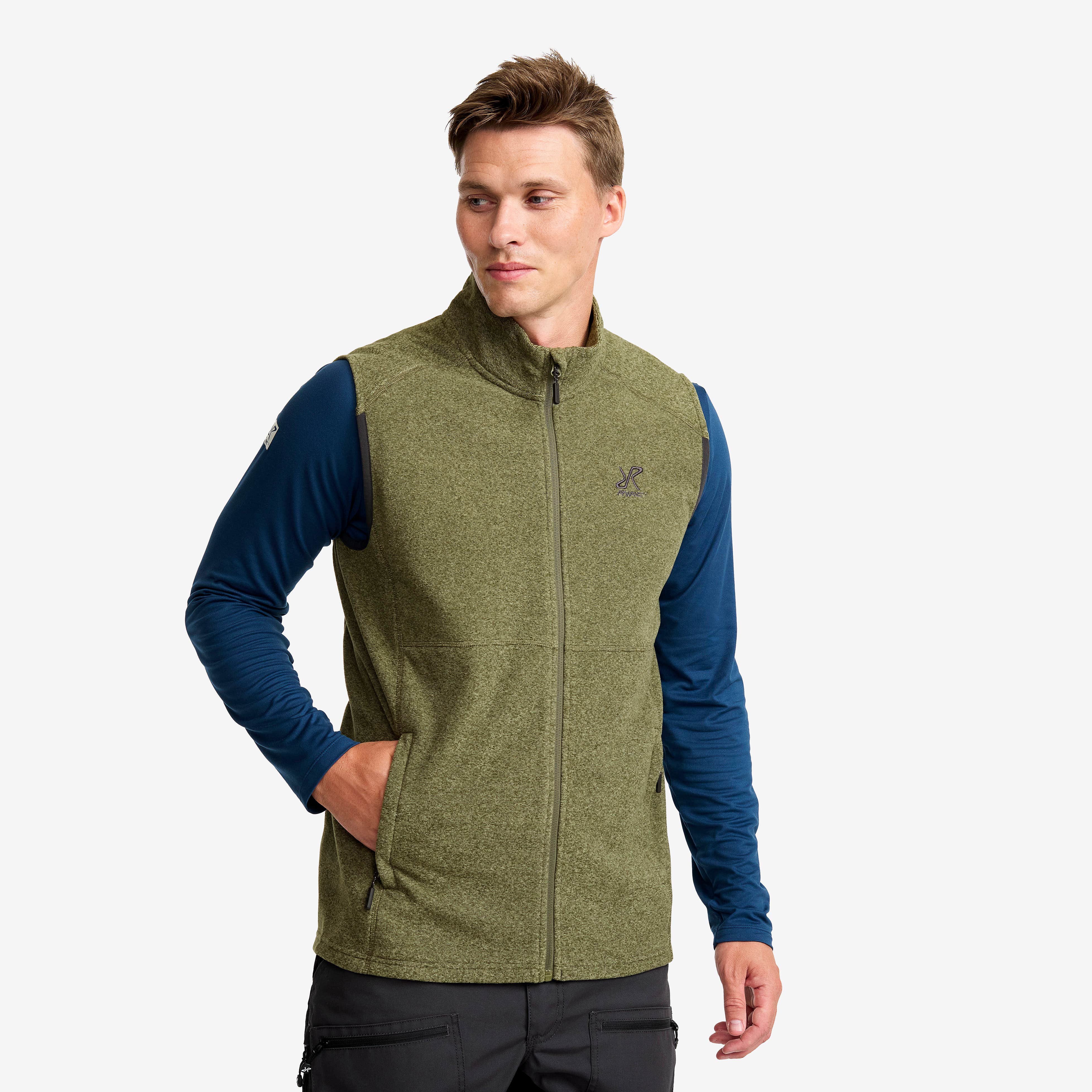 Essential Fleece Vest Herre Cypress