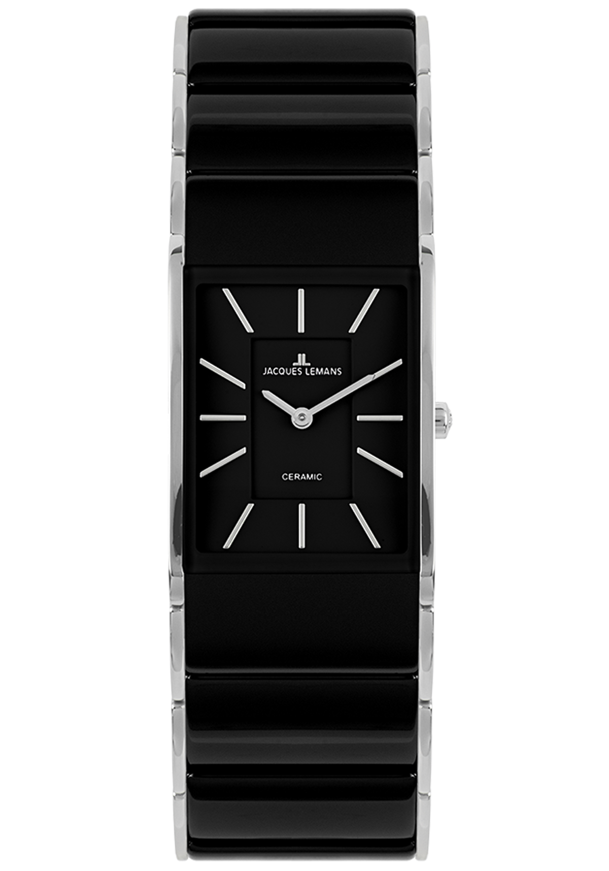 Jacques Lemans Damenuhr Dublin HighTech Ceramic schwarz