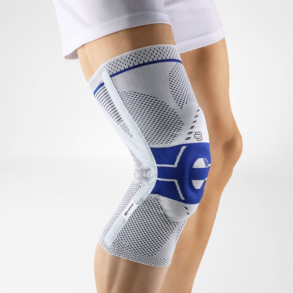 Bauerfeind GenuTrain P3 Aktivbandage<br>1 Stück, Gr3, mit Silikonrand rechts titan