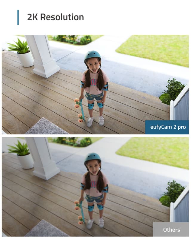 Eufy Cam 2 Pro trådløst 2K QHD add-on smart-kamera (hvid)