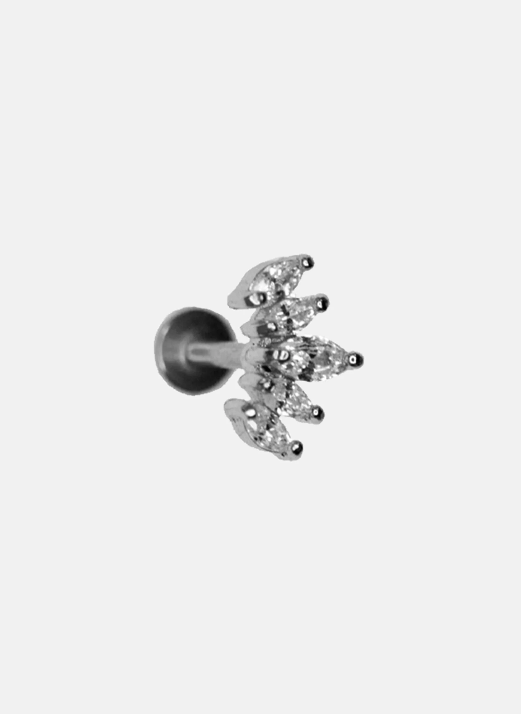 IVA-CROWN - Piercing iva crown | Blanc