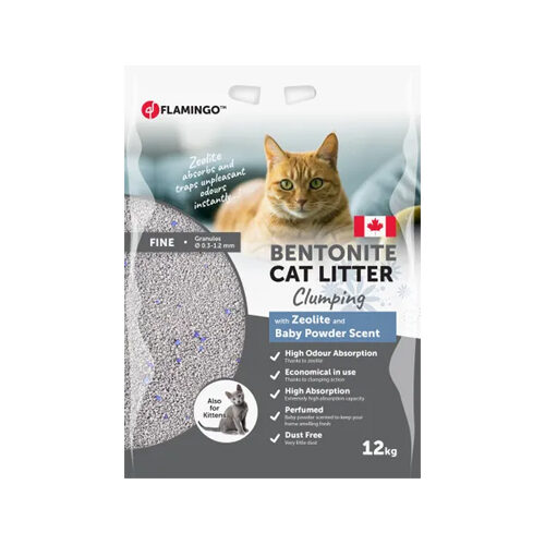 Flamingo Kattenbakvulling Babypoeder & Zeolite