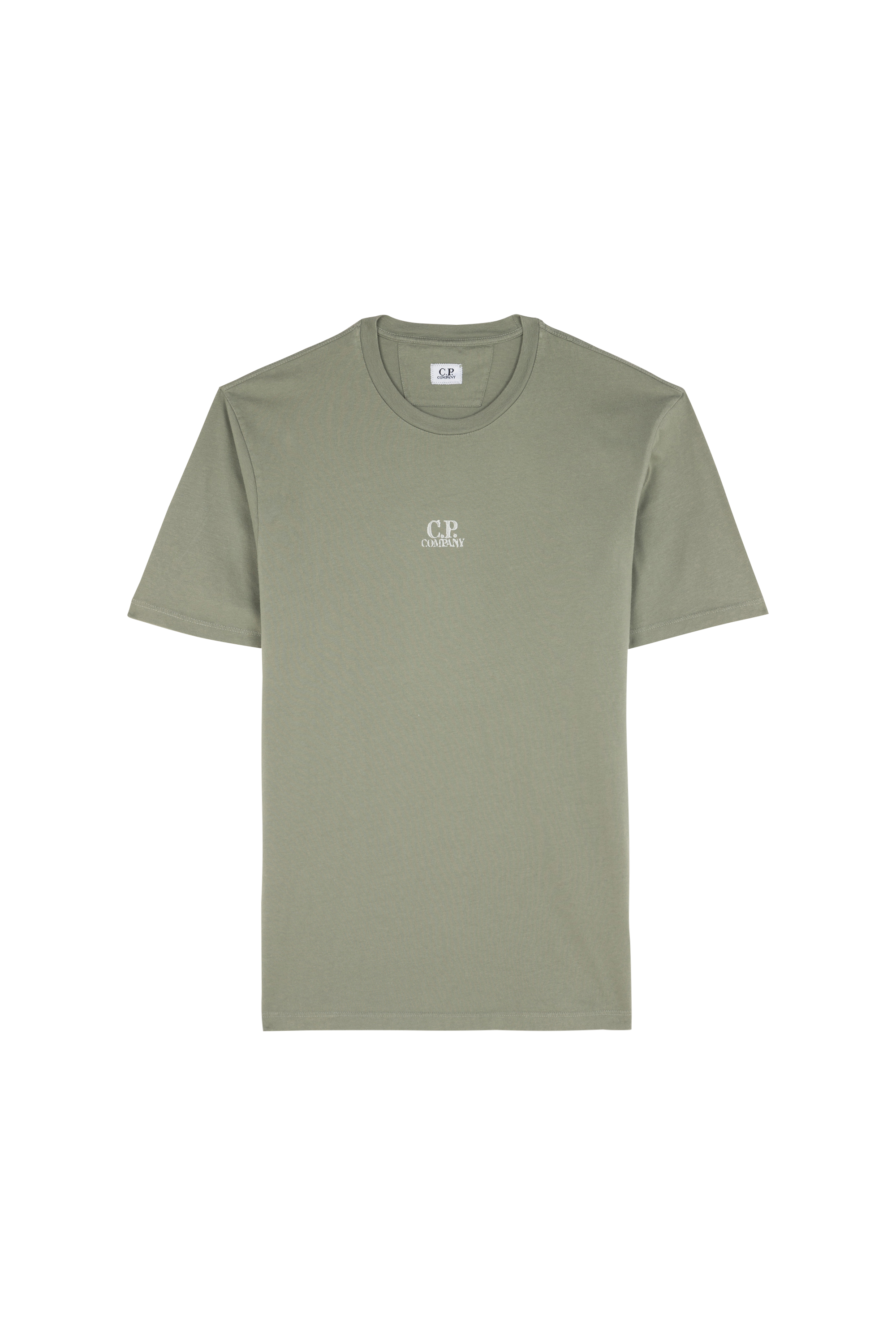 C.P. COMPANY T-shirt  JERSEY ARTISANAL THREE CARDS Vert
