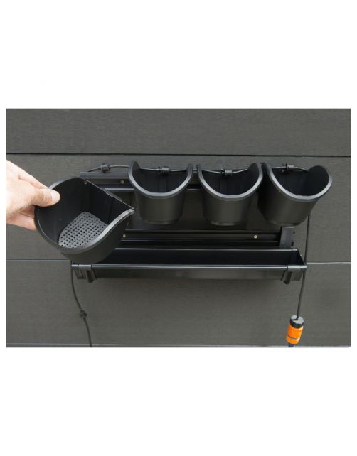 Nature Verticaal Tuinier Startset - Kweekbenodigdheden - 60x60 cm Zwart