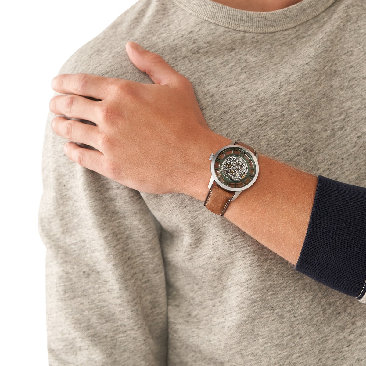Montre Fossil Townsman automatiquecuir écoresponsable