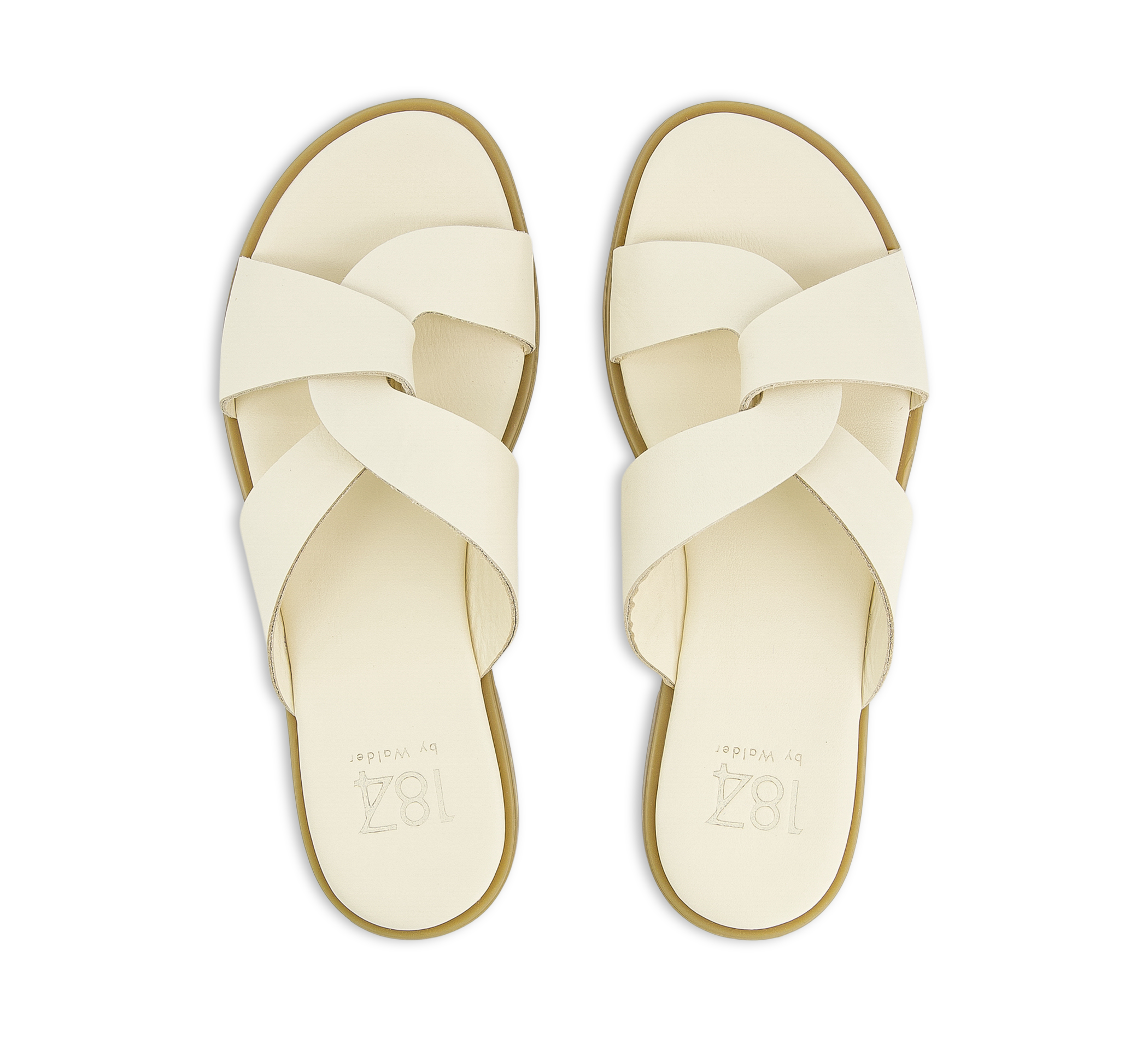 1874 by Walder Pantoletten beige/taupe