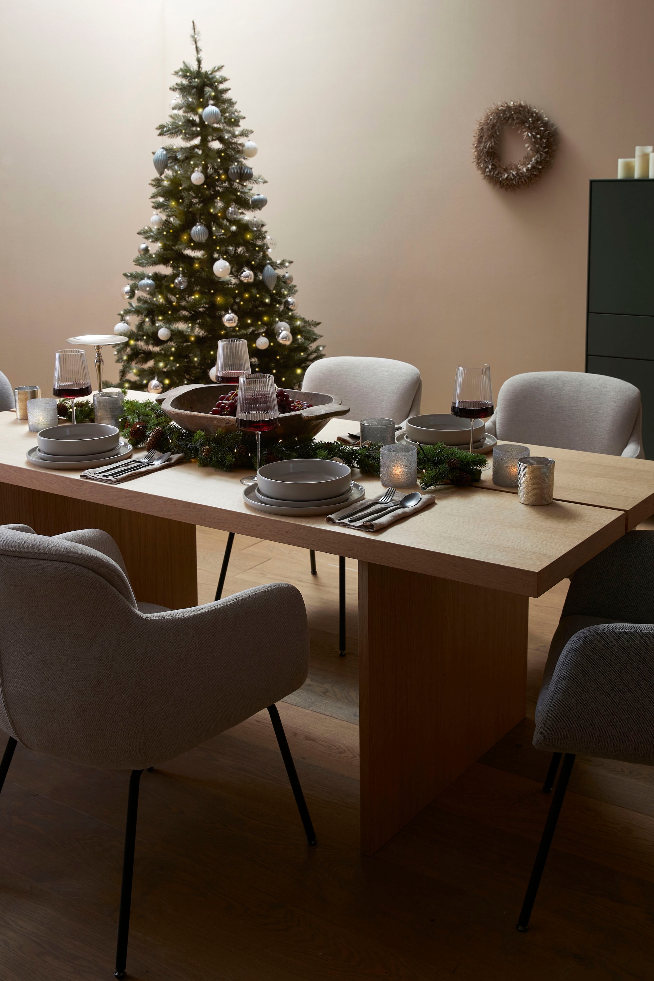 LeGer Home by Lena Gercke Dekokranz »Marica, Weihnachtsdeko« Kranz in goldfarbener Optik, Türkranz, Ø ca. 43 cm