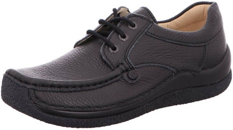 Wolky Veterschoenen Taranta zwart leer