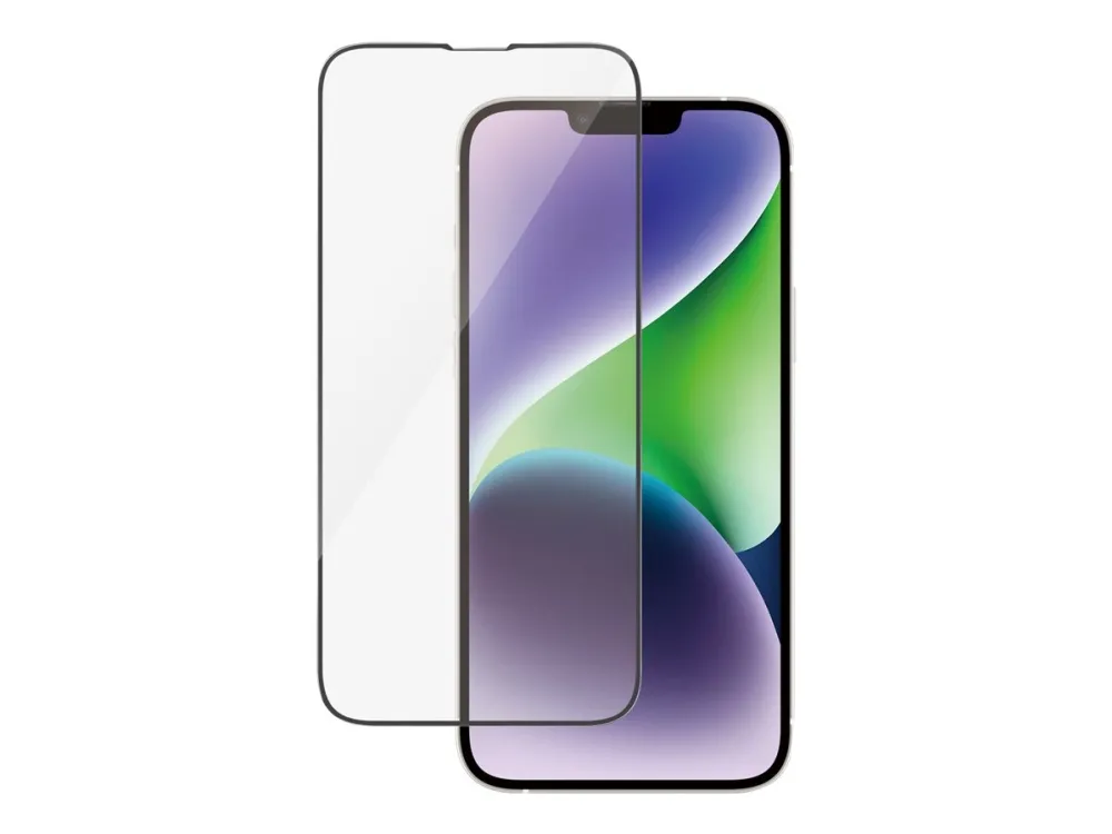 PanzerGlass™ | Antibacterial - Skærmbeskytter for mobiltelefon - Ultra-Wide Fit - rammefarve sort | Apple iPhone 13 Pro Max/14 Plus