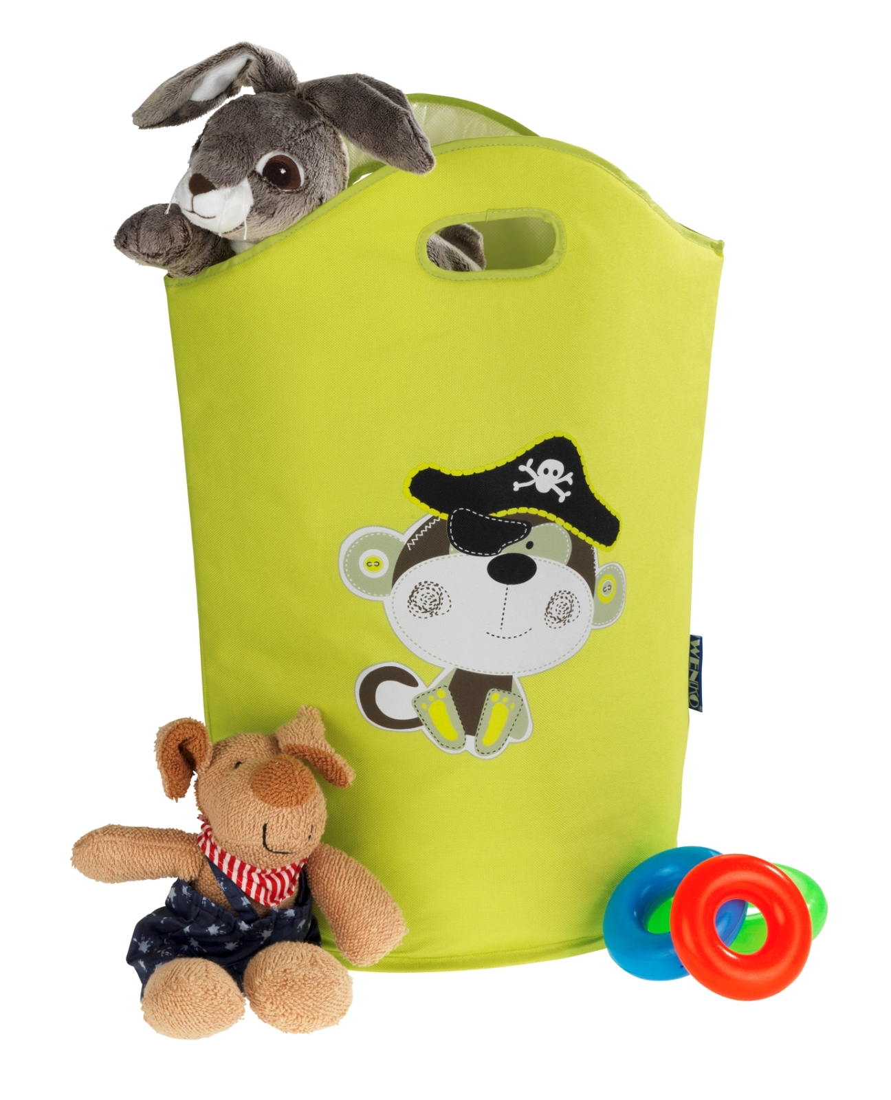 WENKO Wäschesammler KIDS ANTON - grün - 24 Liter