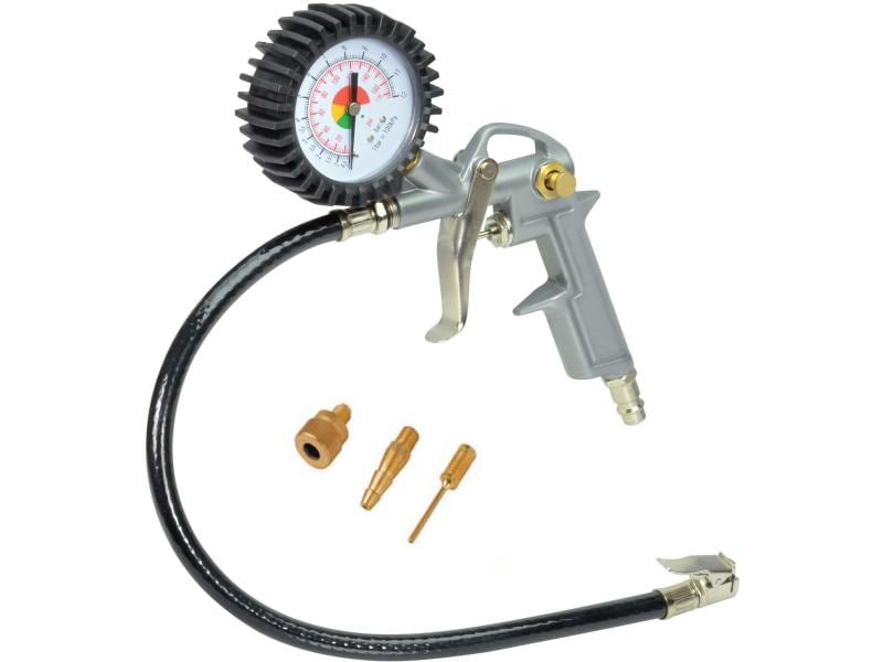 Stanley Druckluft-Reifenfüllmesser 10 bar Pneufüllkit Kit 6