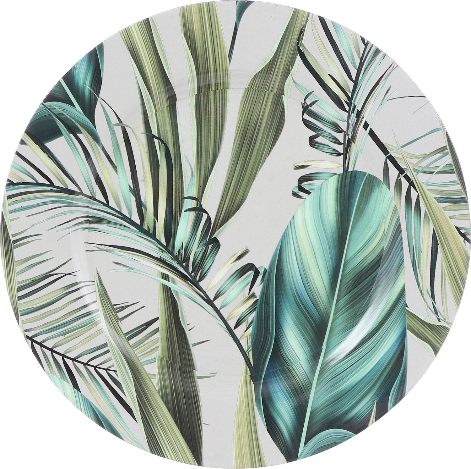 Mica Decorations decoratiebord groen / rood D 33 H 2 cm