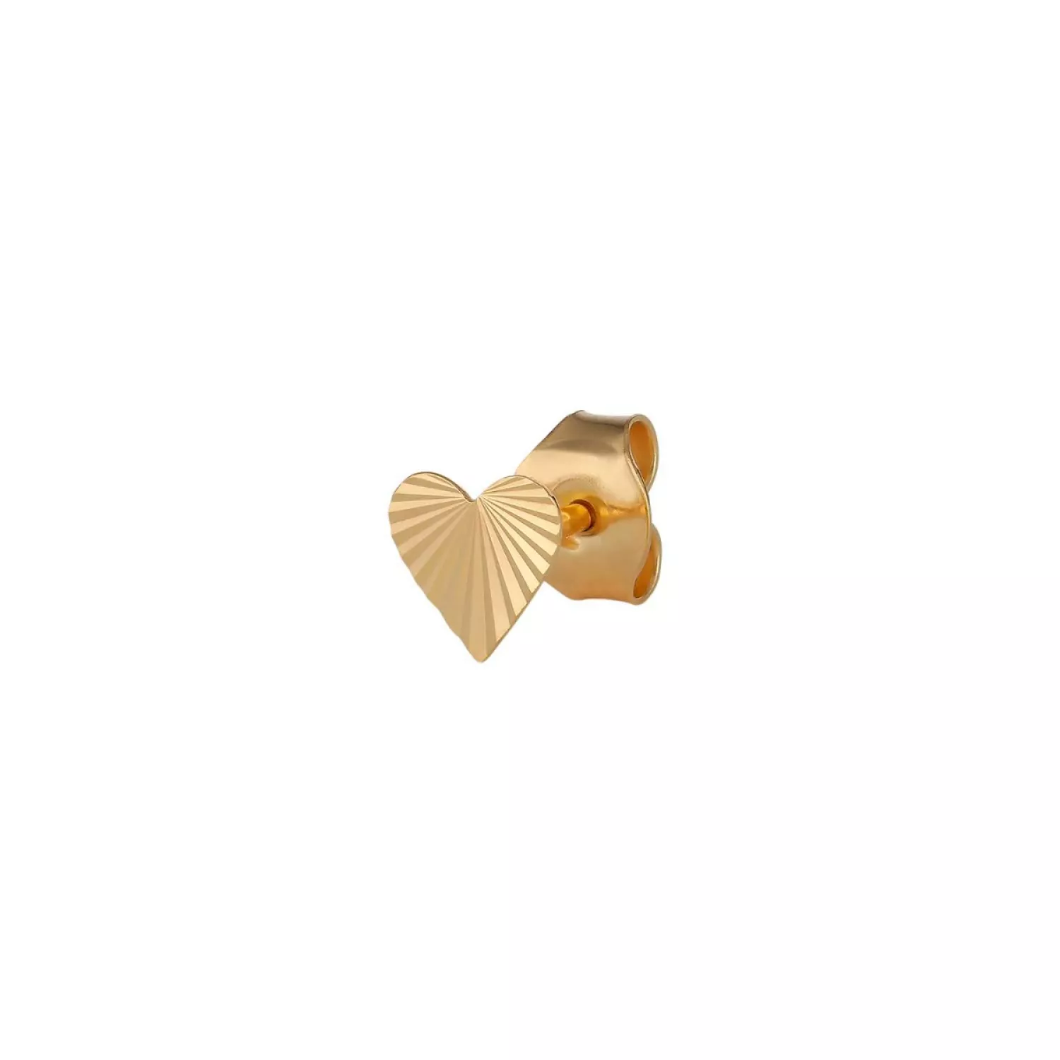 Jane Kønig Reflection Heart Ørering Single 18 kt. Forgyldt Sølv RSHE01-G-AW2000