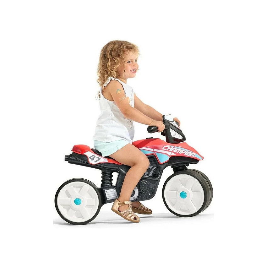 Porteur moto Champion avec roues silencieuses rouge