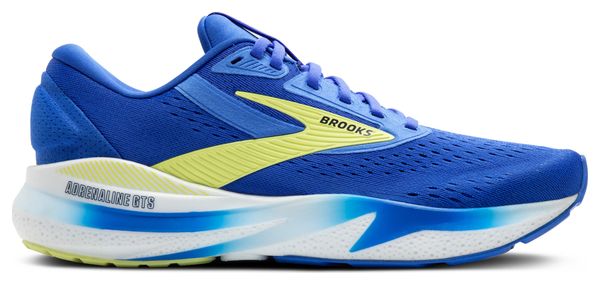 Chaussures Running Brooks Adrenaline GTS 24 Large 2E Bleu/Jaune Homme