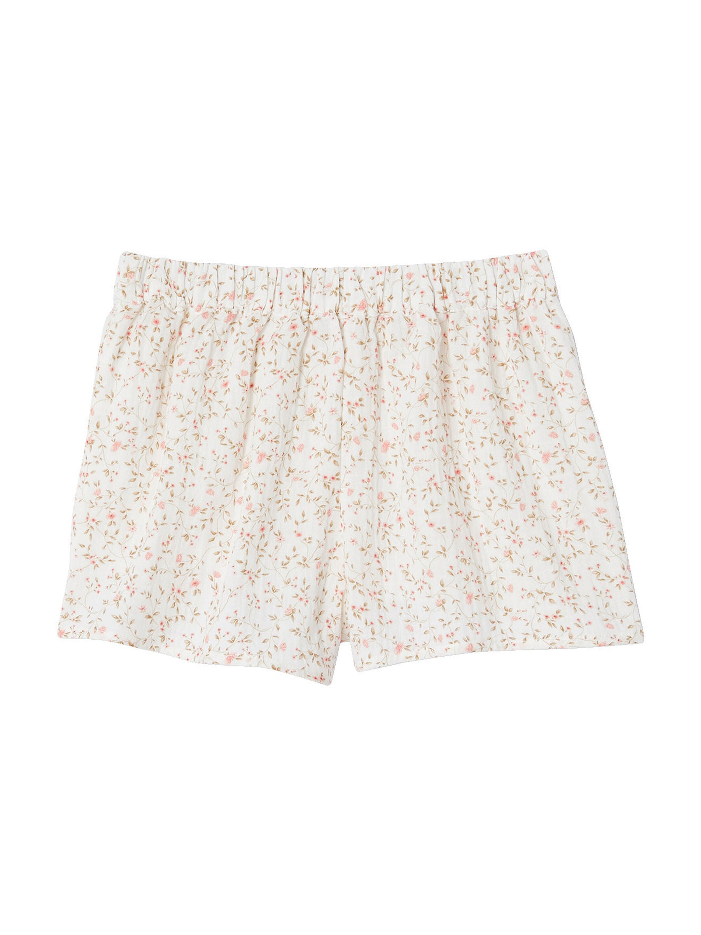 Vertbaudet Festlicher Mädchen Skort mit Blumen rosa bedruckt